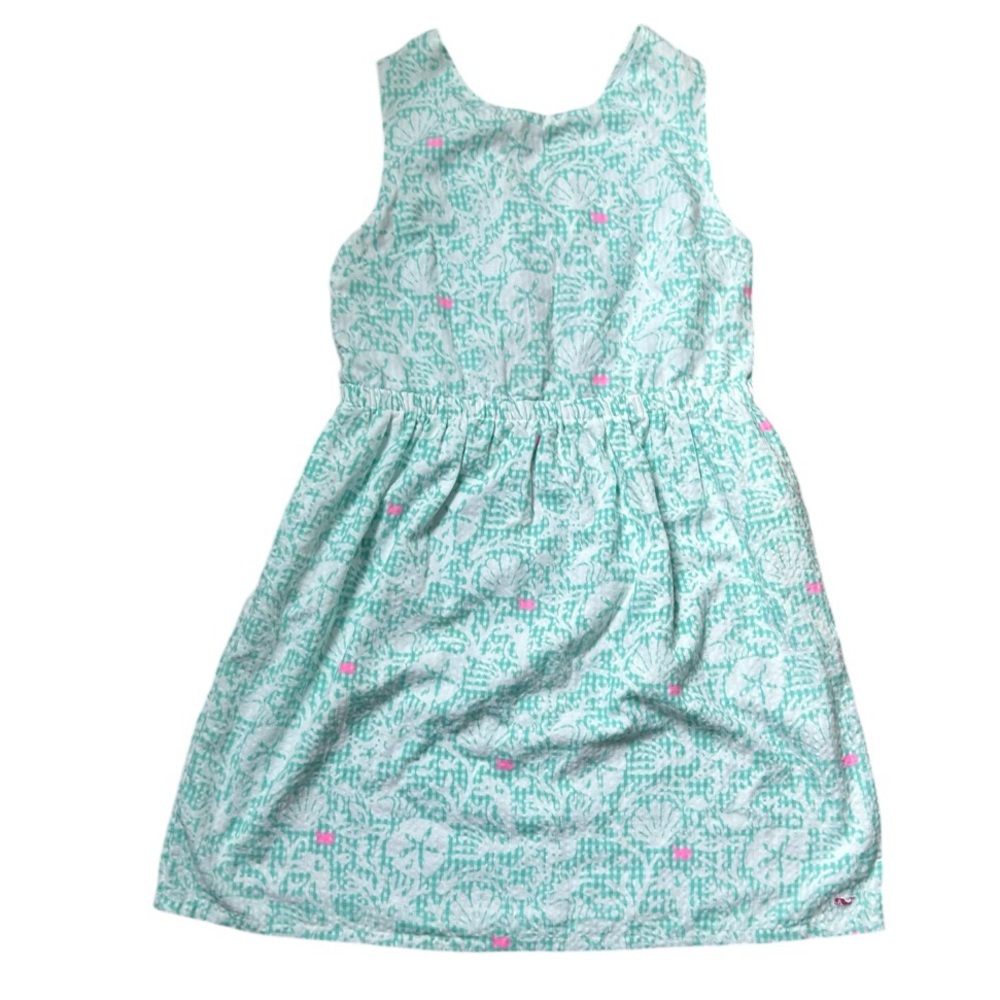 Girls Vineyard Vines Woven Tie Back Dress Size 16